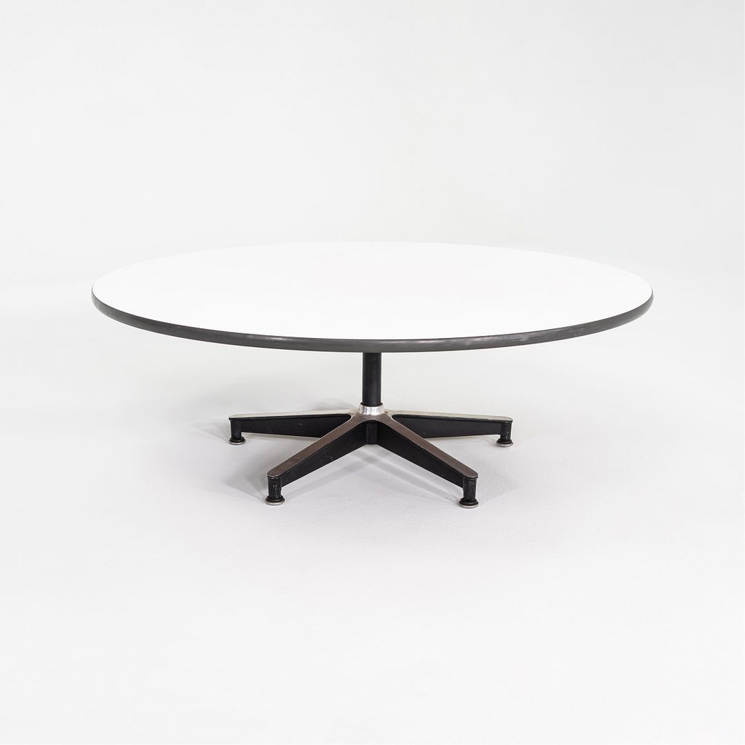 C. 1956 Herman Miller Eames Coffee Table with White Laminate Top and 670 Base