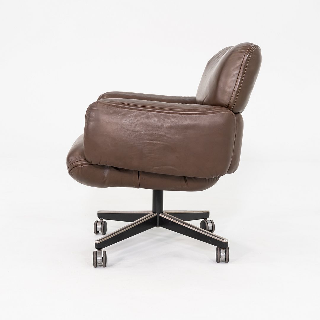 1970s Otto Zapf for Knoll International Management Desk Chair Leather, 2x Avail