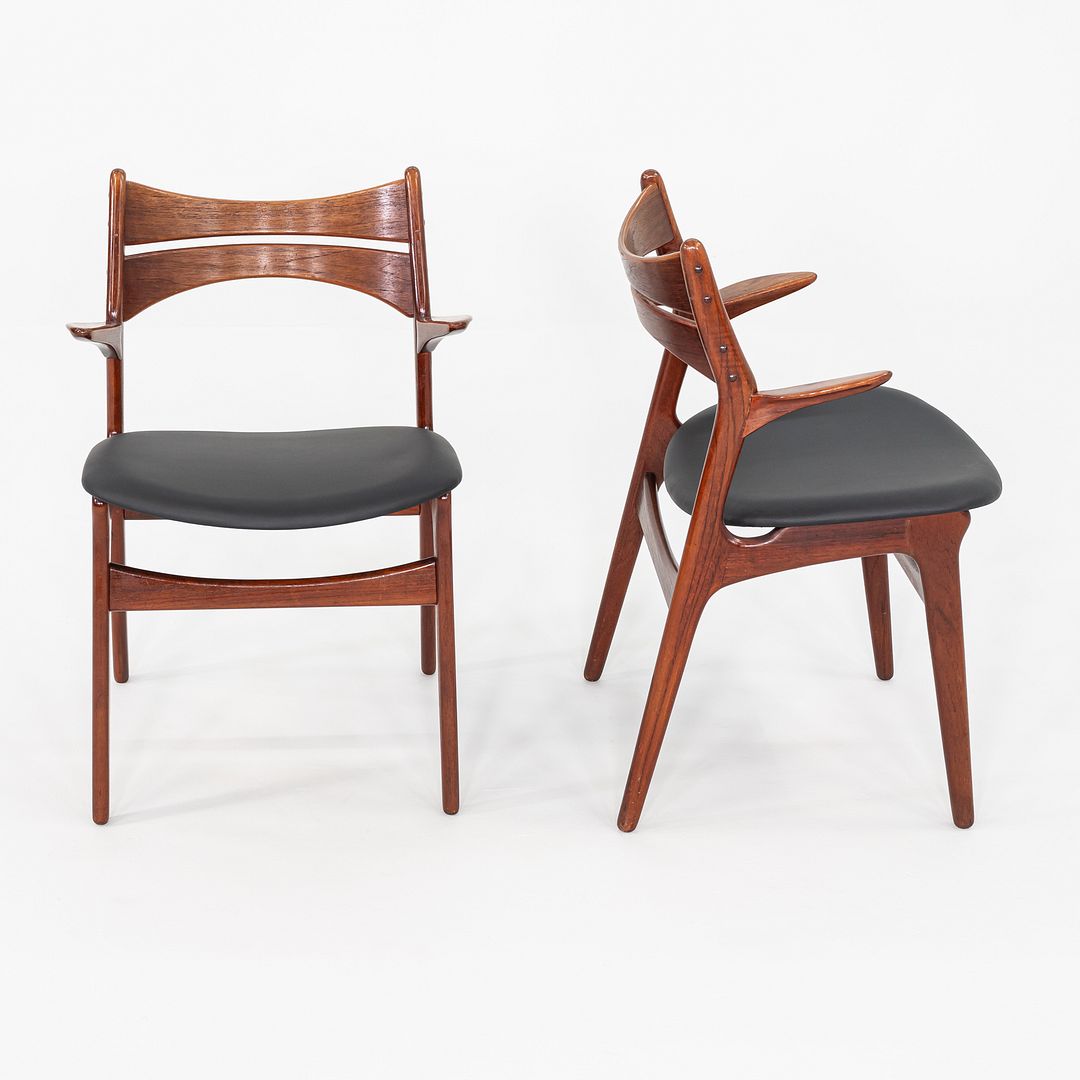 1960s Pair of Erik Buch Christiansens Mobelfabrik Dining Armchairs in Oiled Teak