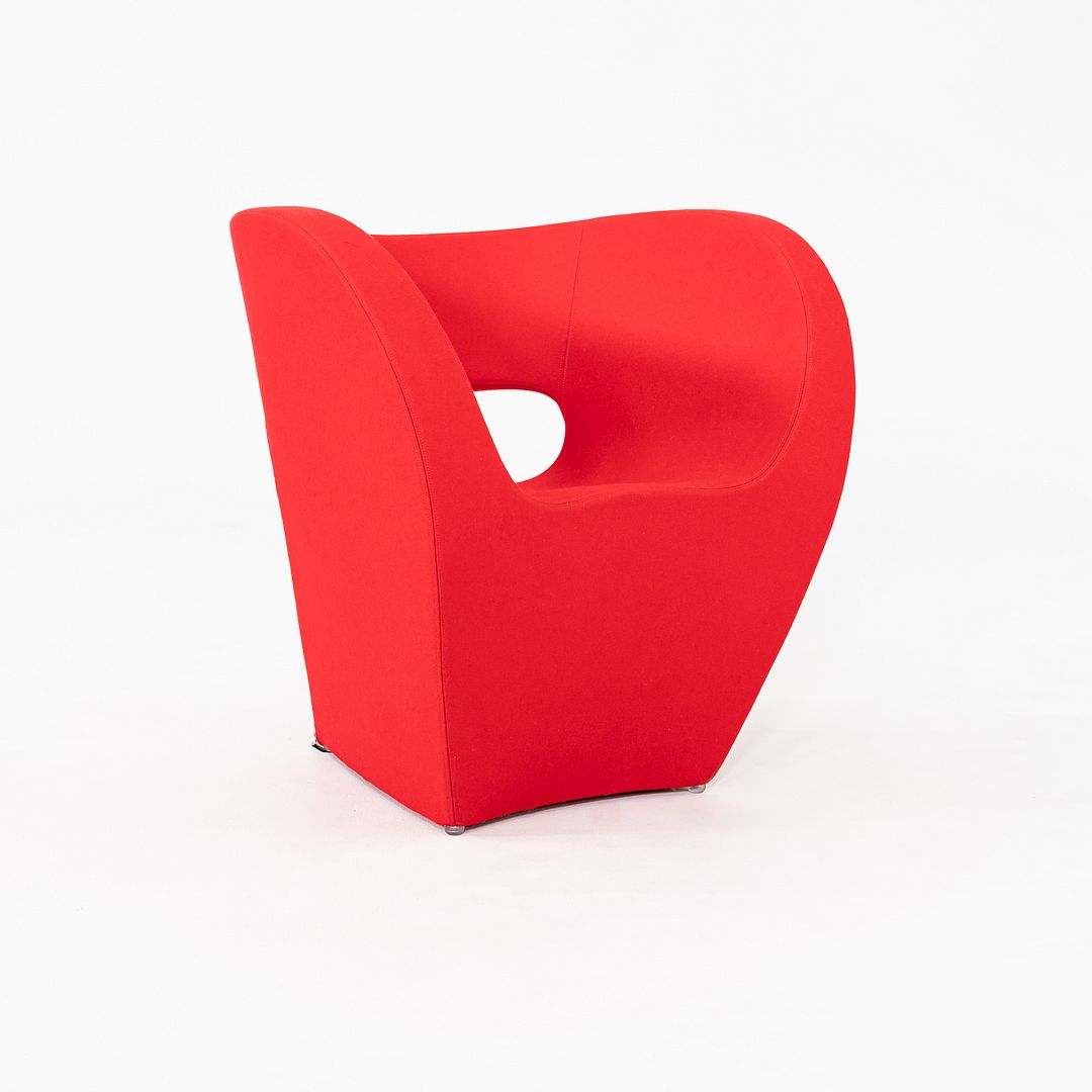 2020s Pair of Ron Arad for Moroso Victoria and Albert Easy Lounge Chairs in Red