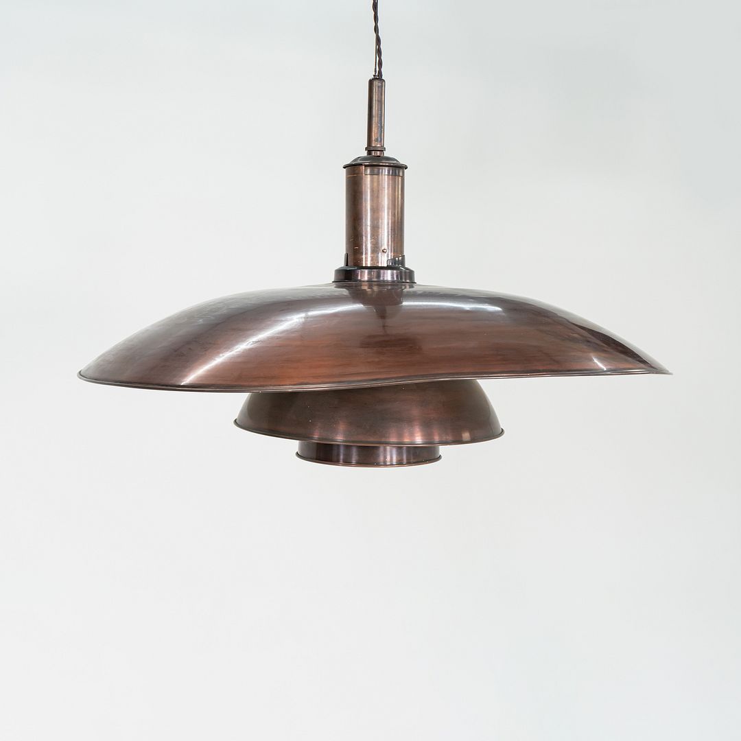 1930s Poul Henningsen Louis Poulsen Copper 'Tennis Lamp' Pendant Model PH 8/6