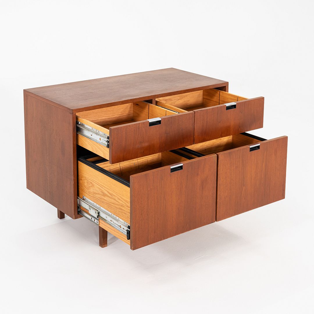 1970s Florence Knoll 2-Position Cabinet / Credenza w/ 4 Drawers in Walnut 36"