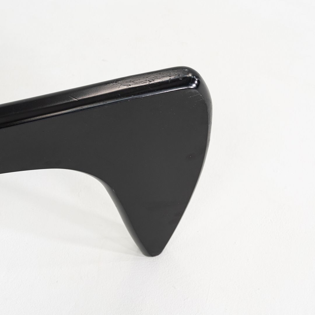 SOLD C. 2007 Isamu Noguchi for Herman Miller Coffee Table in Black with Glass Top