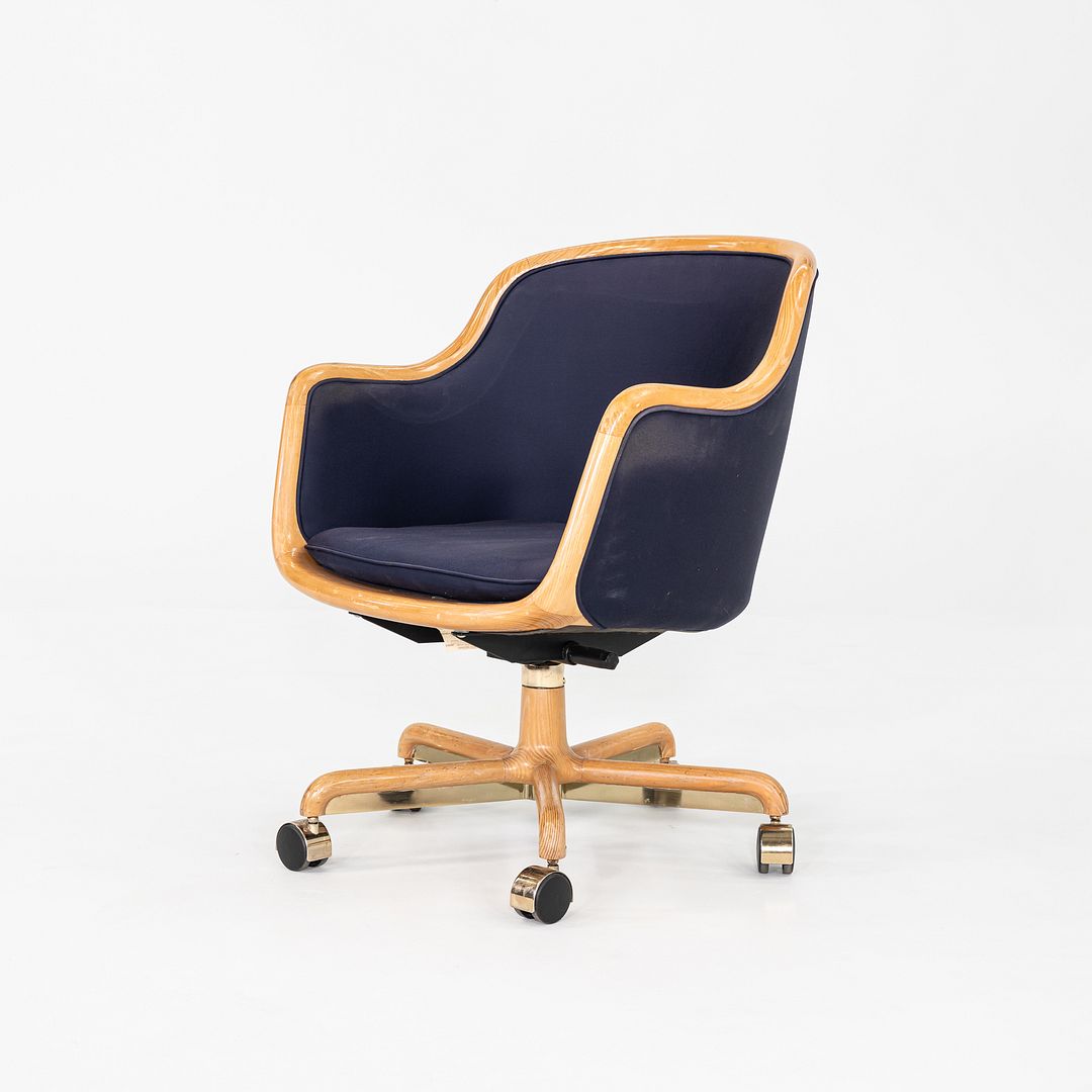 1986 Ward Bennett for Brickel Associates Executive Office Chair in Oak 6x Avail