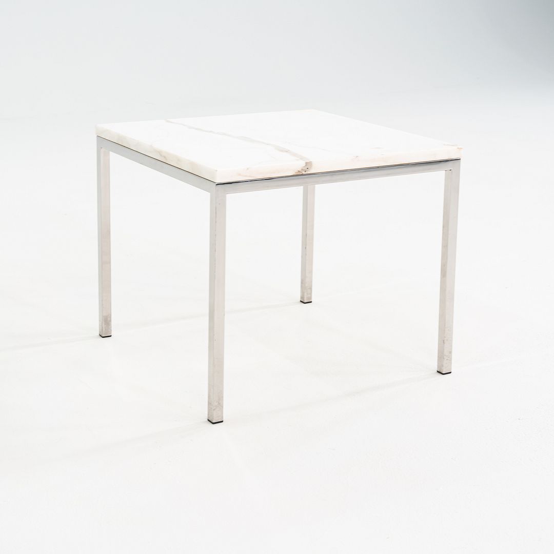 1966 Gordon Bunshaft & Davis Allen for SOM Marble & Steel Side Table Model TA-73
