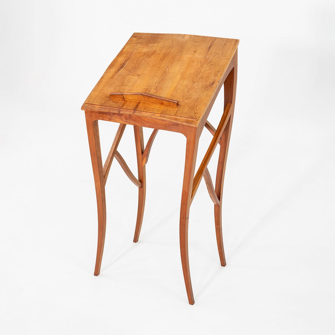 C. 1990s Organic Modern Studio-Crafted Podium Lectern in Pennsylvania Cherry