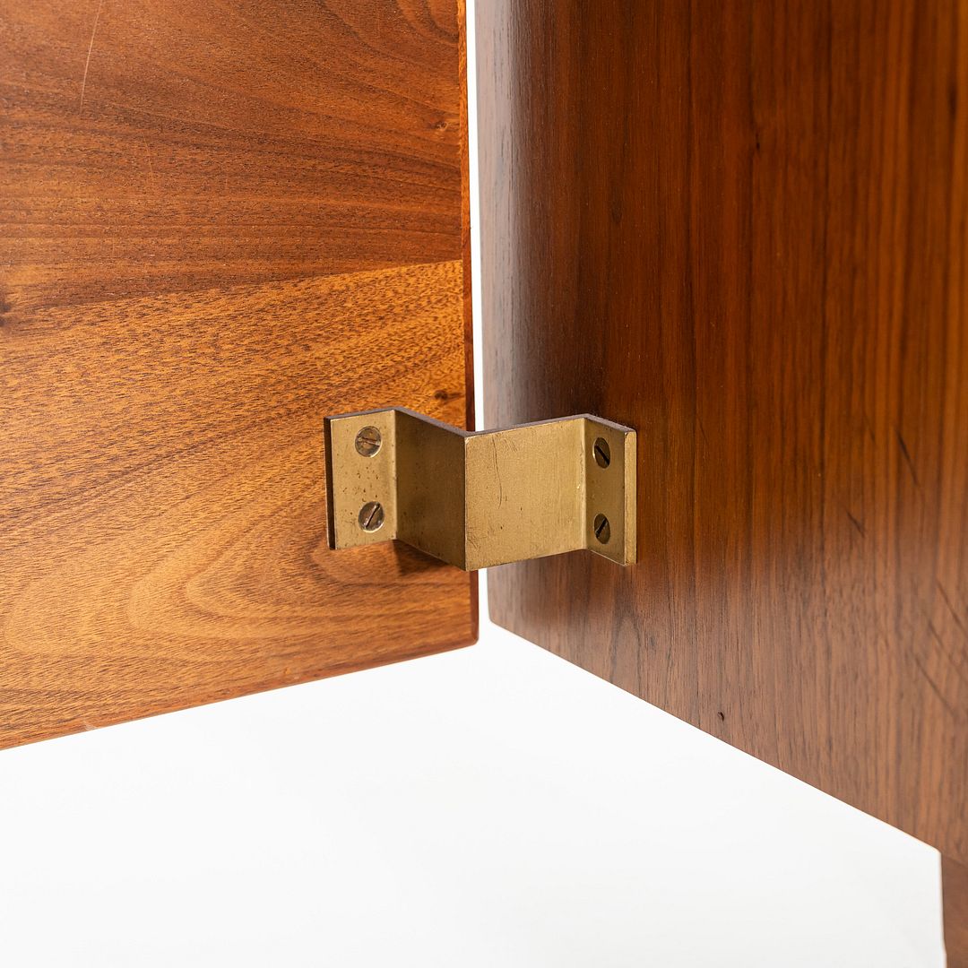 1970s Jens Risom Design Executive Desk in Walnut with Five Drawers