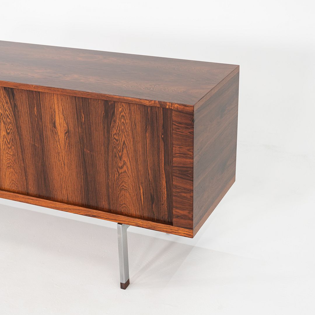 1960s Hans Wegner for RY Mobler President Tambour Credenza Rosewood, Refinished
