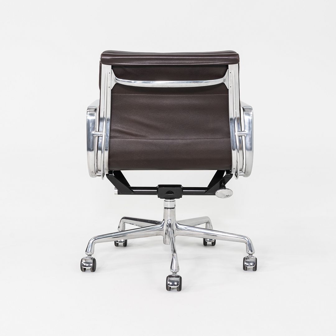 2019 Herman Miller Eames Soft Pad Management Desk Chair Brown Leather 2x Avail