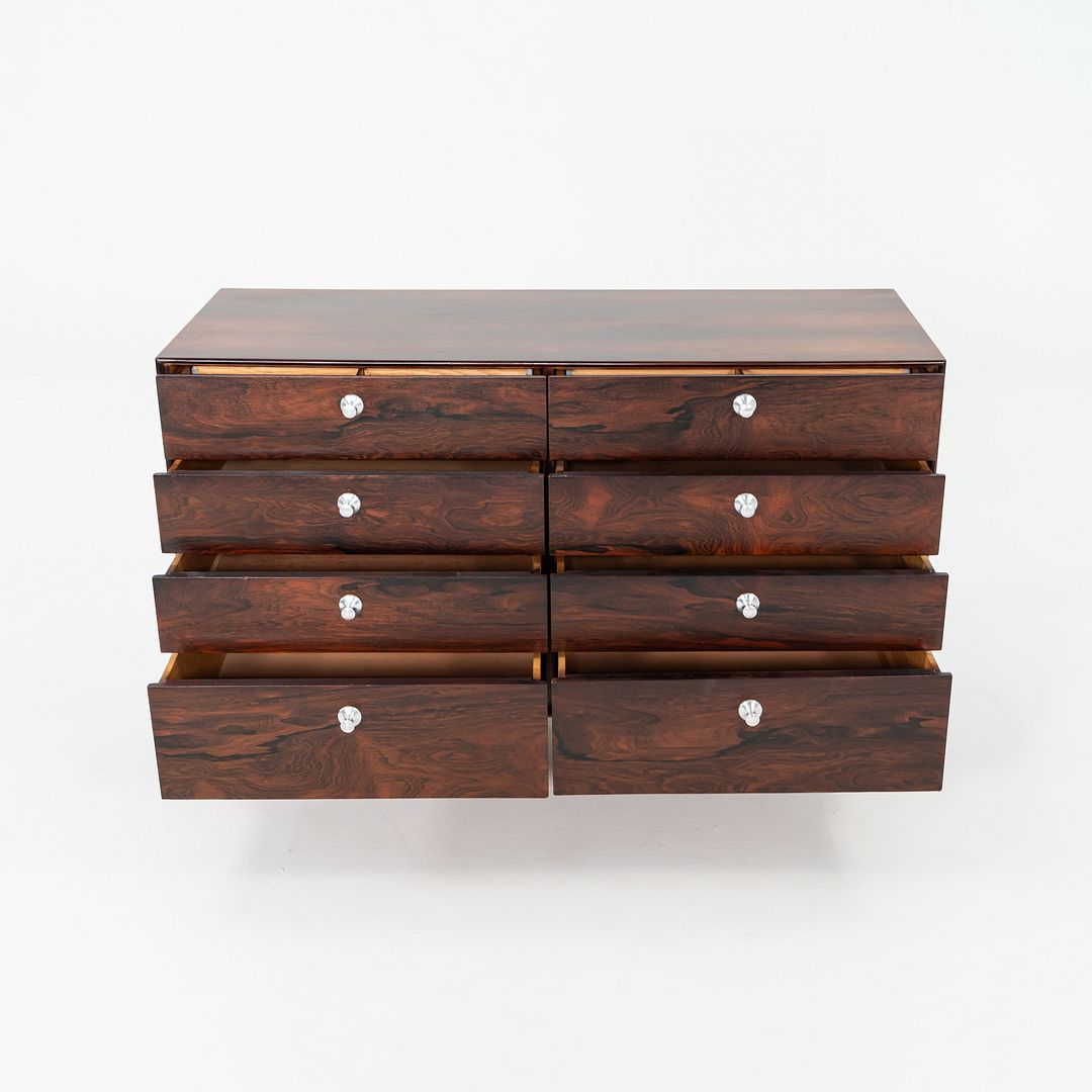 1950s George Nelson for Herman Miller Thin Edge Rosewood 5221 8-Drawer Dresser