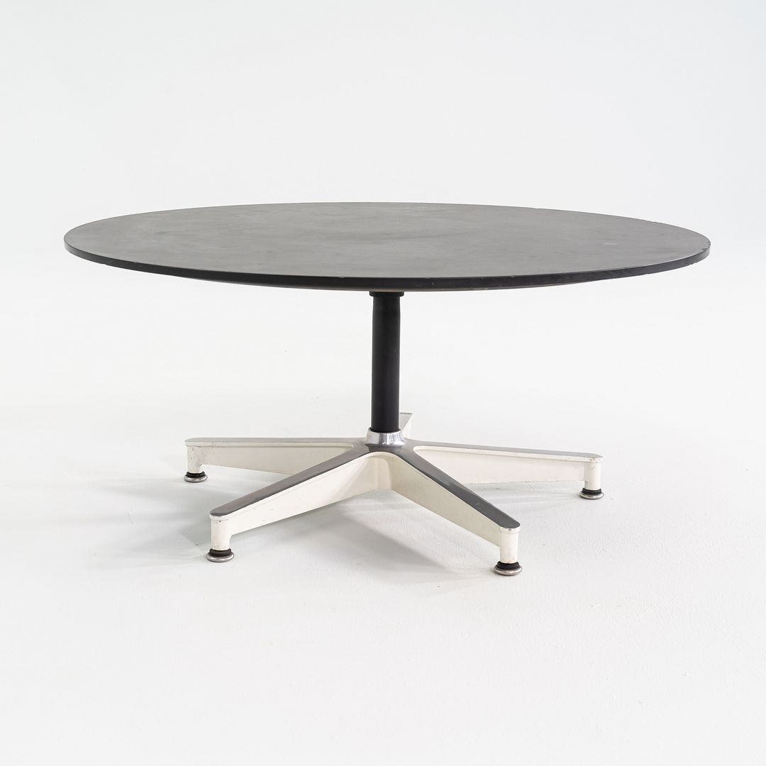 1955 Eames Herman Miller Contract Base Occasional Table w/ Black Honed Stone Top