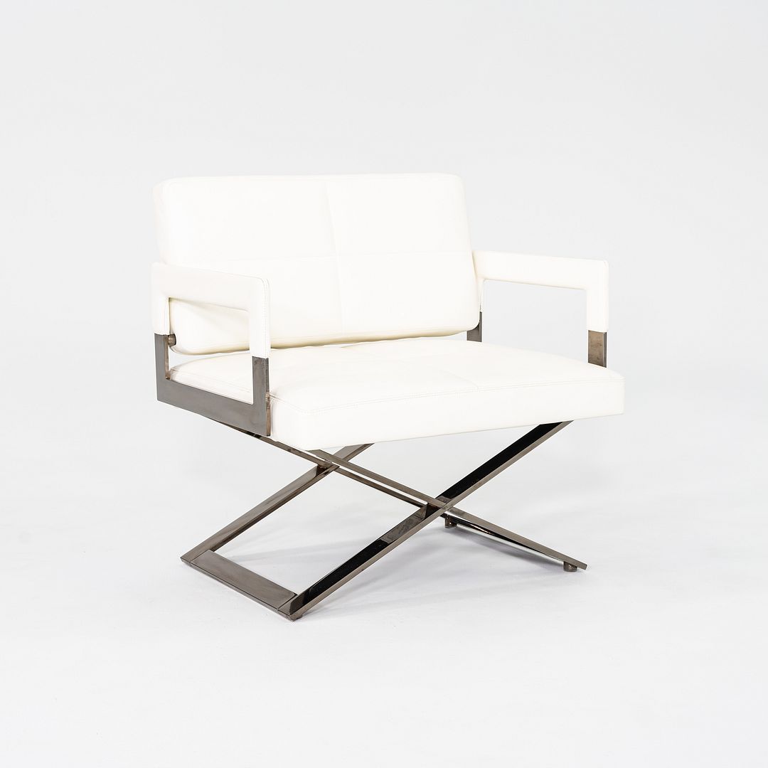 2018 Pair of Jean-Marie Massaud for Poltrona Frau Aster X Lounge Chairs Leather