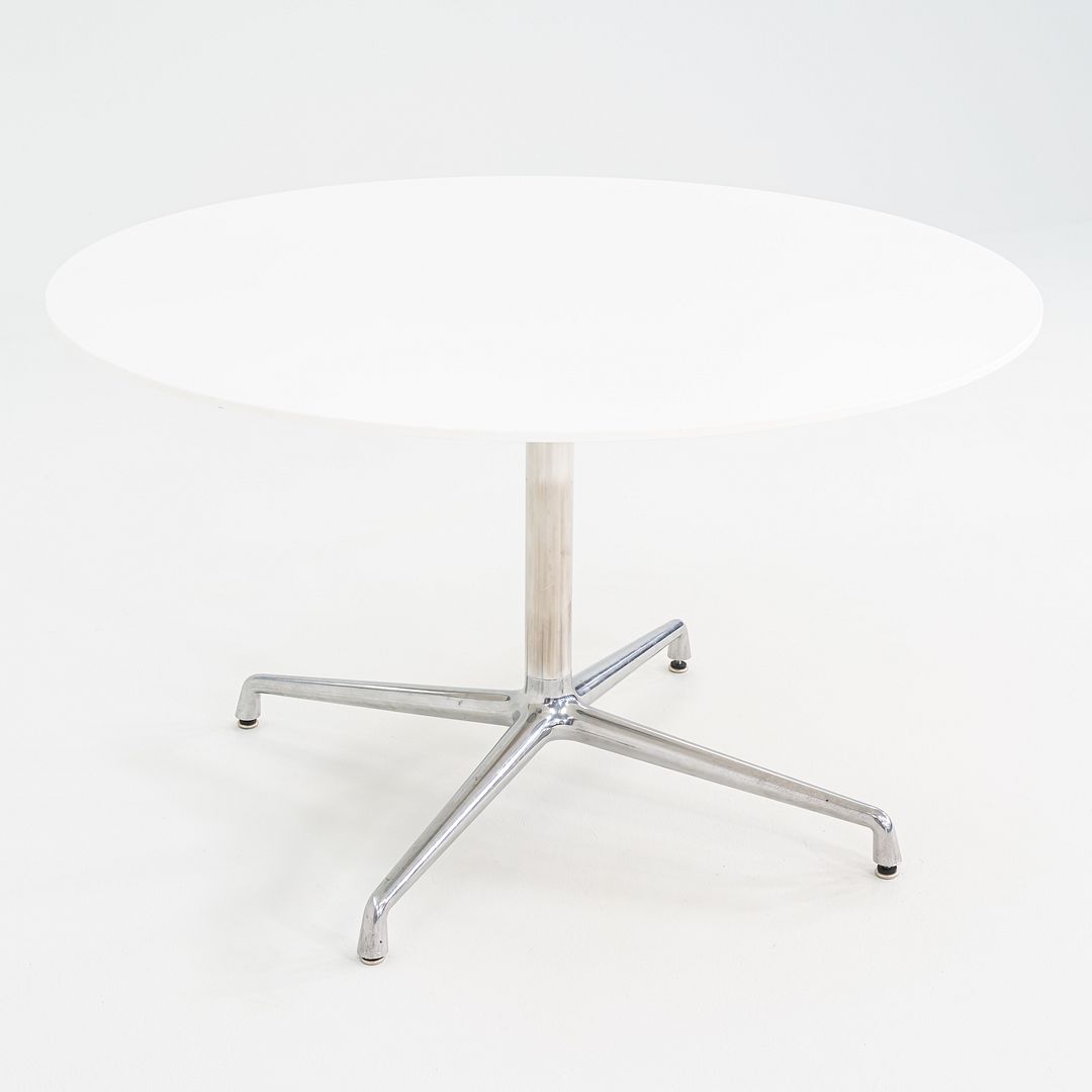 2011 Scott Wilson for Steelcase / Coalesse Round White Laminate Dining Table 48"