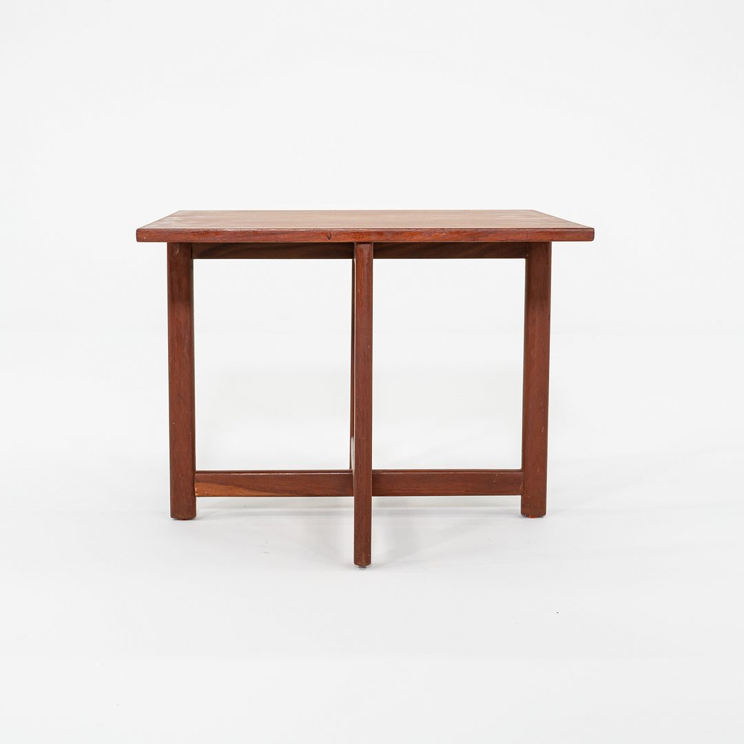 1960s Durup Polstermobelfabrik Danish Teak Square End or Side Table 24.5 inches