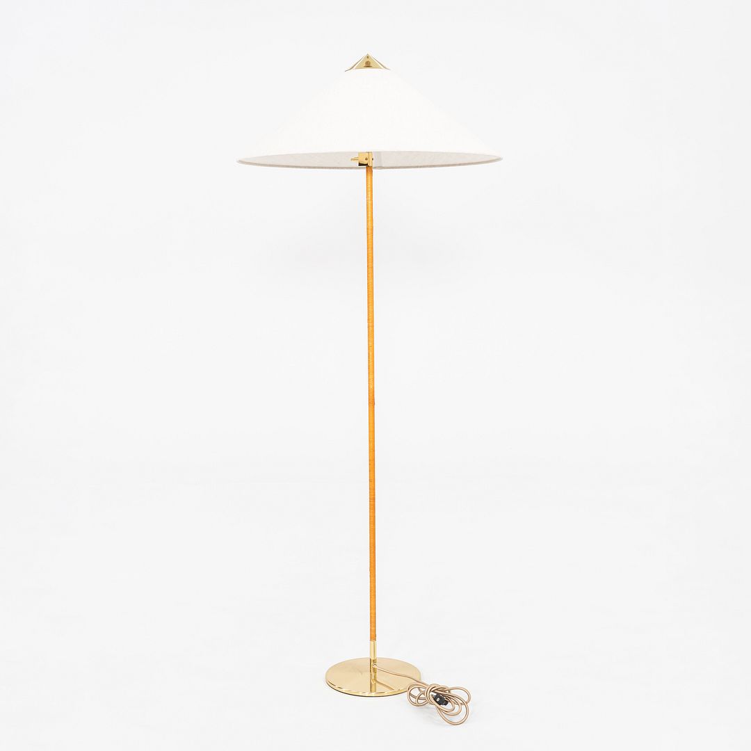 2024 Paavo Tynell for GUBI 9602 Floor Lamp “Chinese Hat” with White Canvas Shade