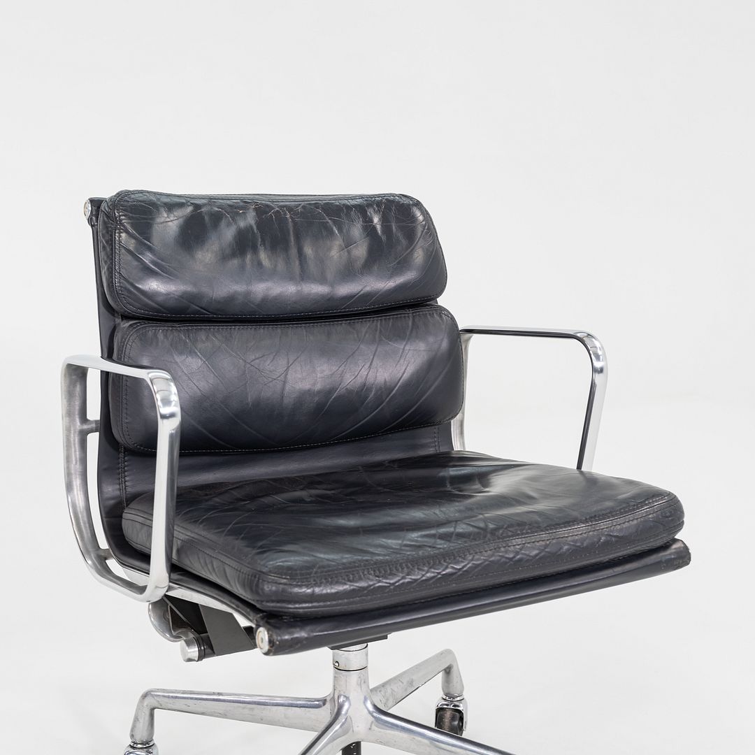1989 Herman Miller Eames Soft Pad Management Desk Chair Black Leather 5x Avail