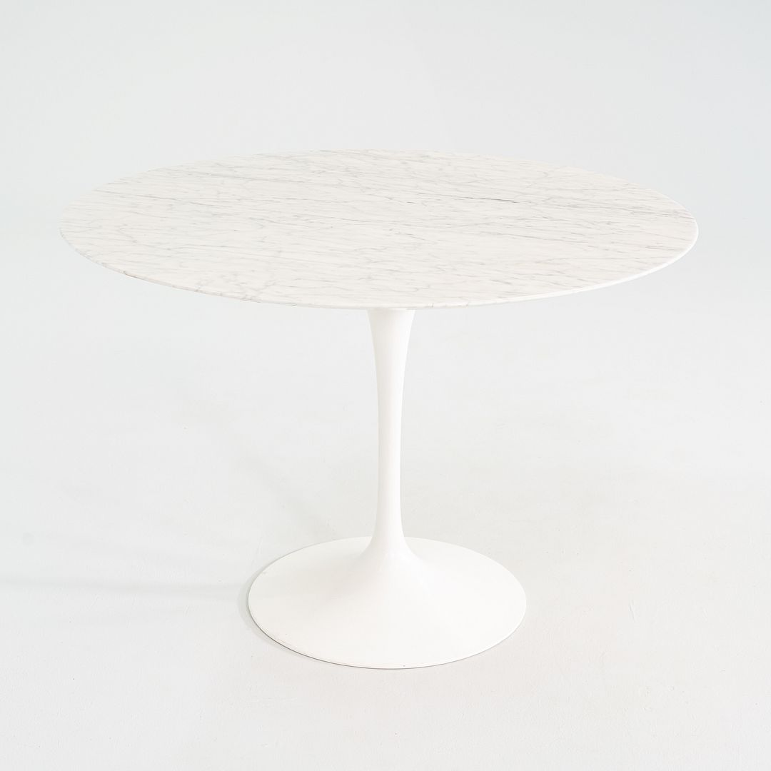 2011 Eero Saarinen for Knoll Round Dining Table with Marble Top 42 inch Diameter