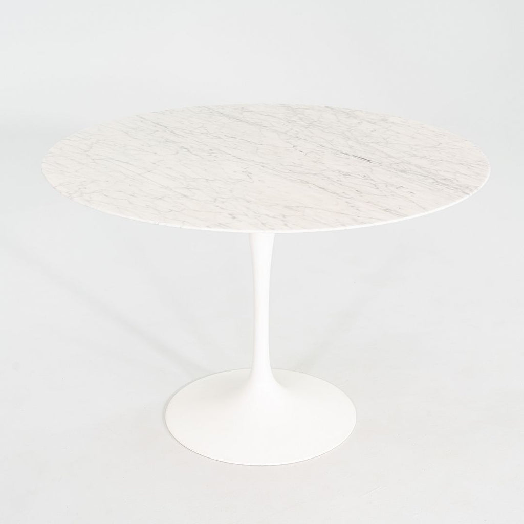 2011 Eero Saarinen for Knoll Round Dining Table with Marble Top 42 inch Diameter