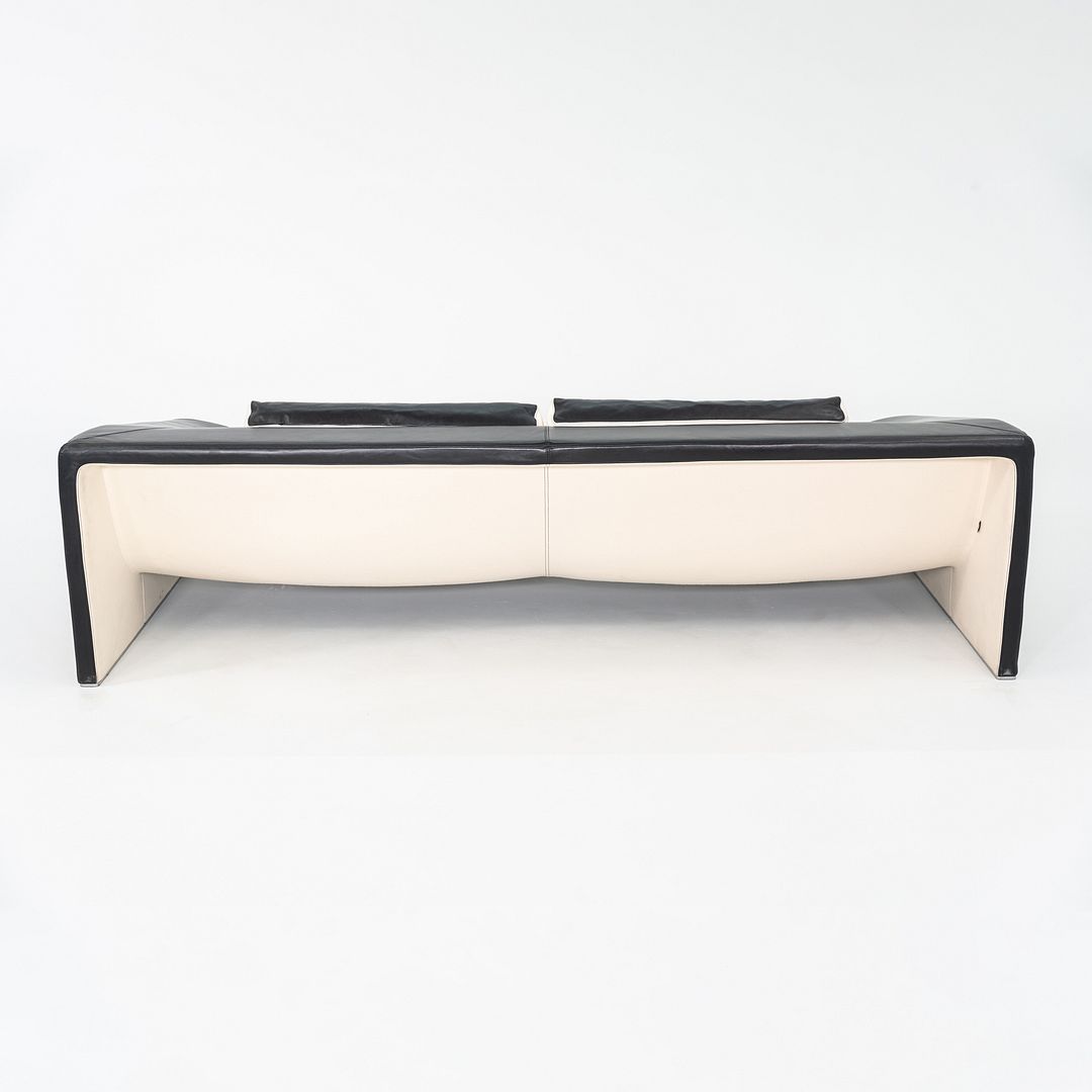 2000s Patricia Urquiola for Moroso Malmo Sofa Upholstered in Black Leather