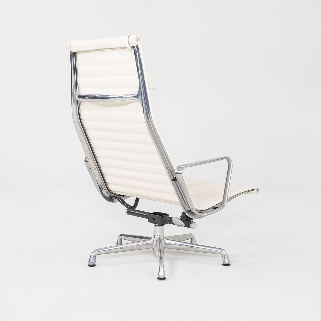 SOLD 2009 Herman Miller Eames Aluminum Group Lounge Chair with 2101 Ivory Leather