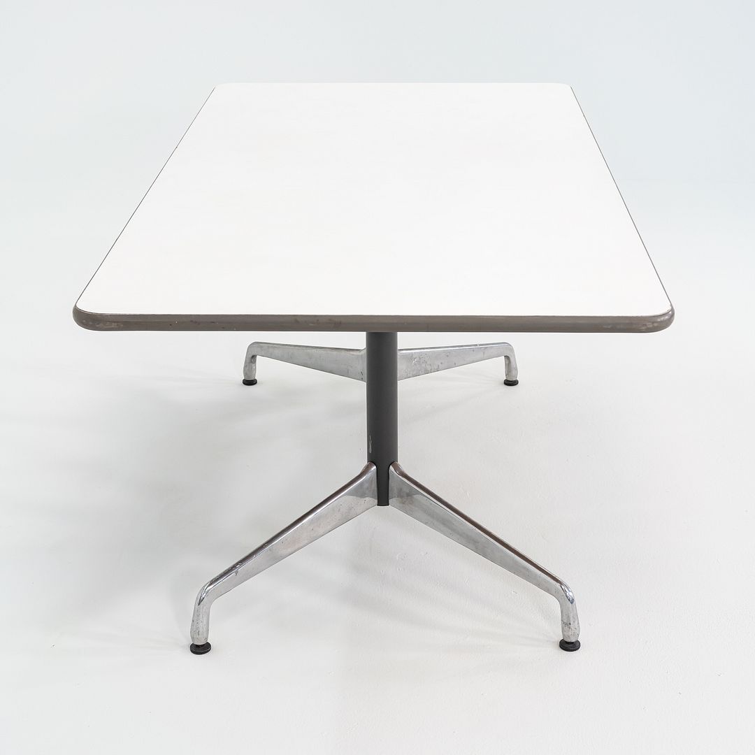 1960s Herman Miller Eames Segmented Dining Table / Conference Table in White