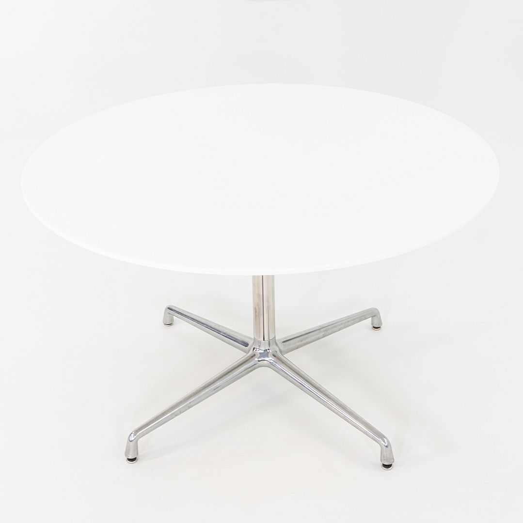 2011 Scott Wilson for Steelcase / Coalesse Round White Laminate Dining Table 48"