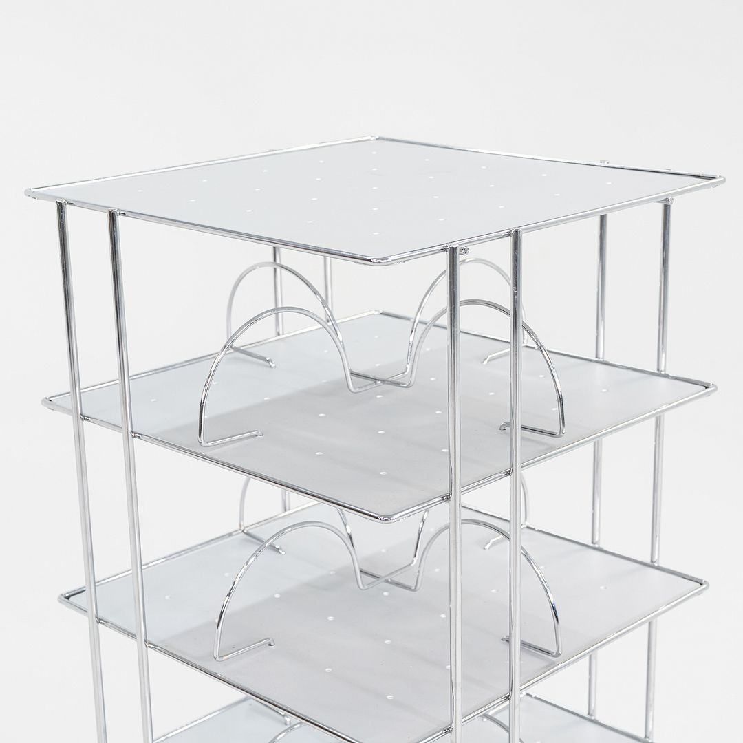 1970s Bruno Munari Vademecum Trolley for Robots Italy Chromed Steel and Resin