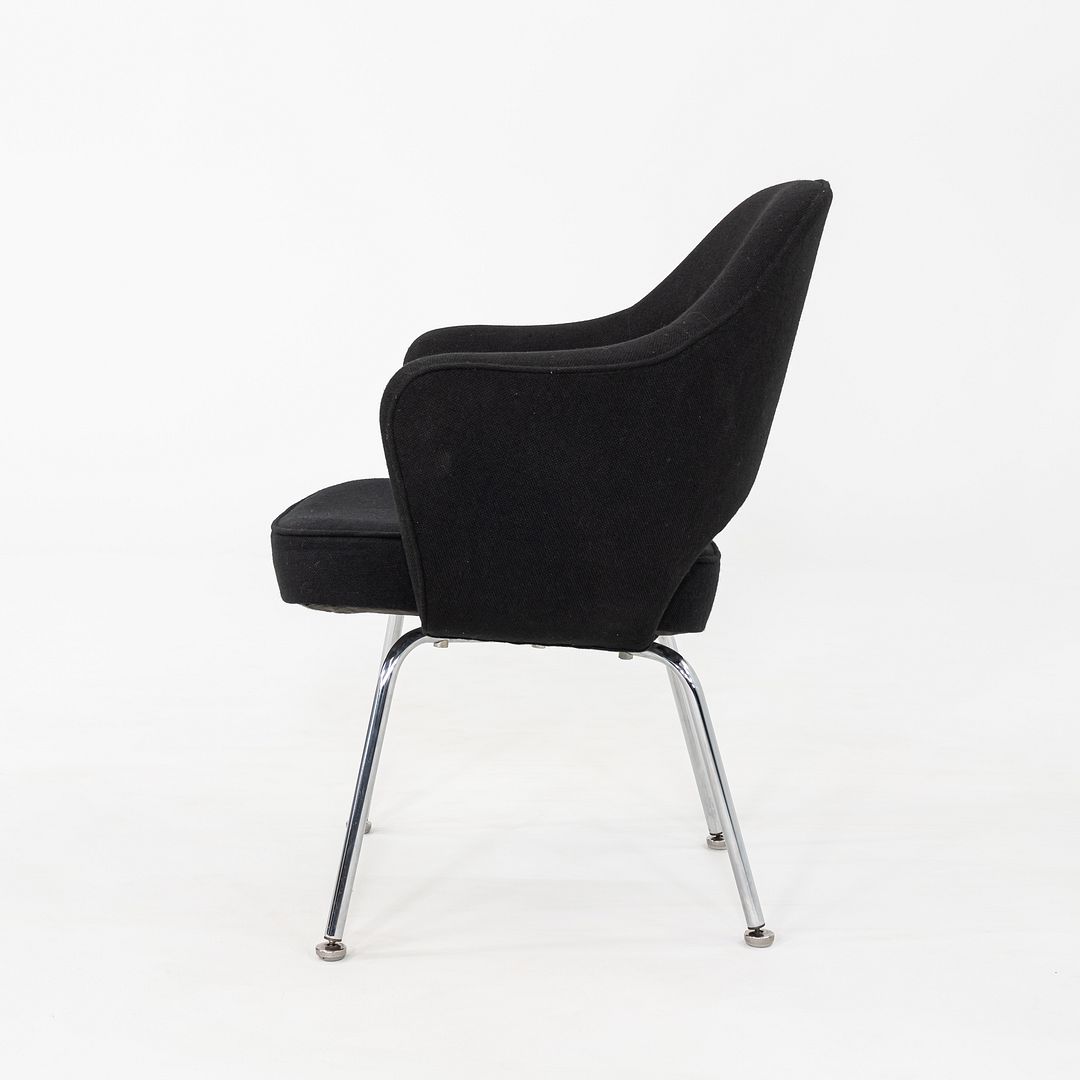 1960s Eero Saarinen for Knoll Dining Arm Chair in Grey Hopsack 8x Available