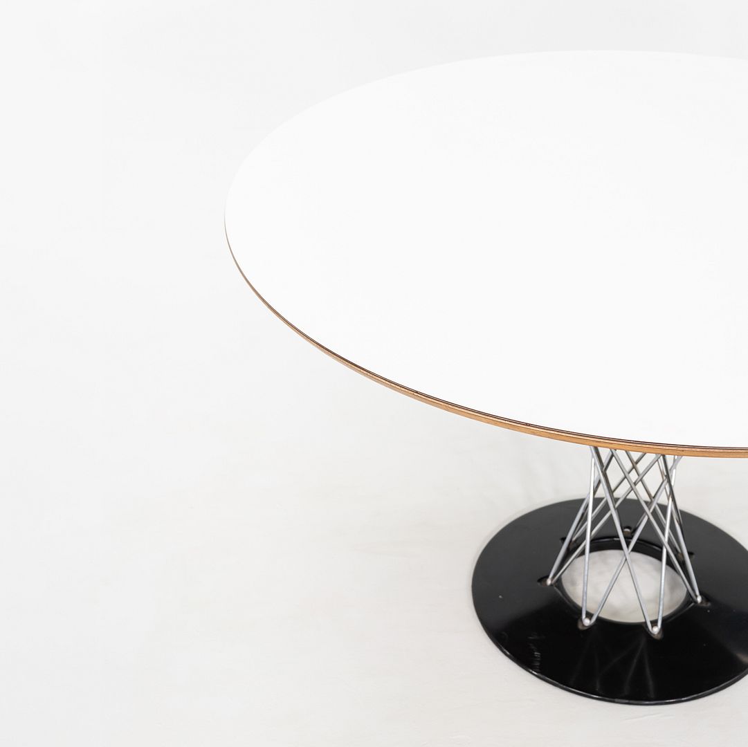 1970s Isamu Noguchi for Knoll 48" Cyclone Dining Table with White Laminate Top