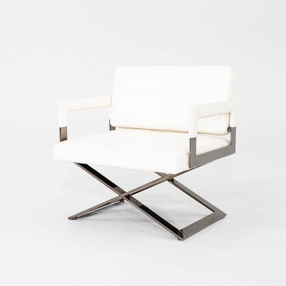 2018 Pair of Jean-Marie Massaud for Poltrona Frau Aster X Lounge Chairs Leather