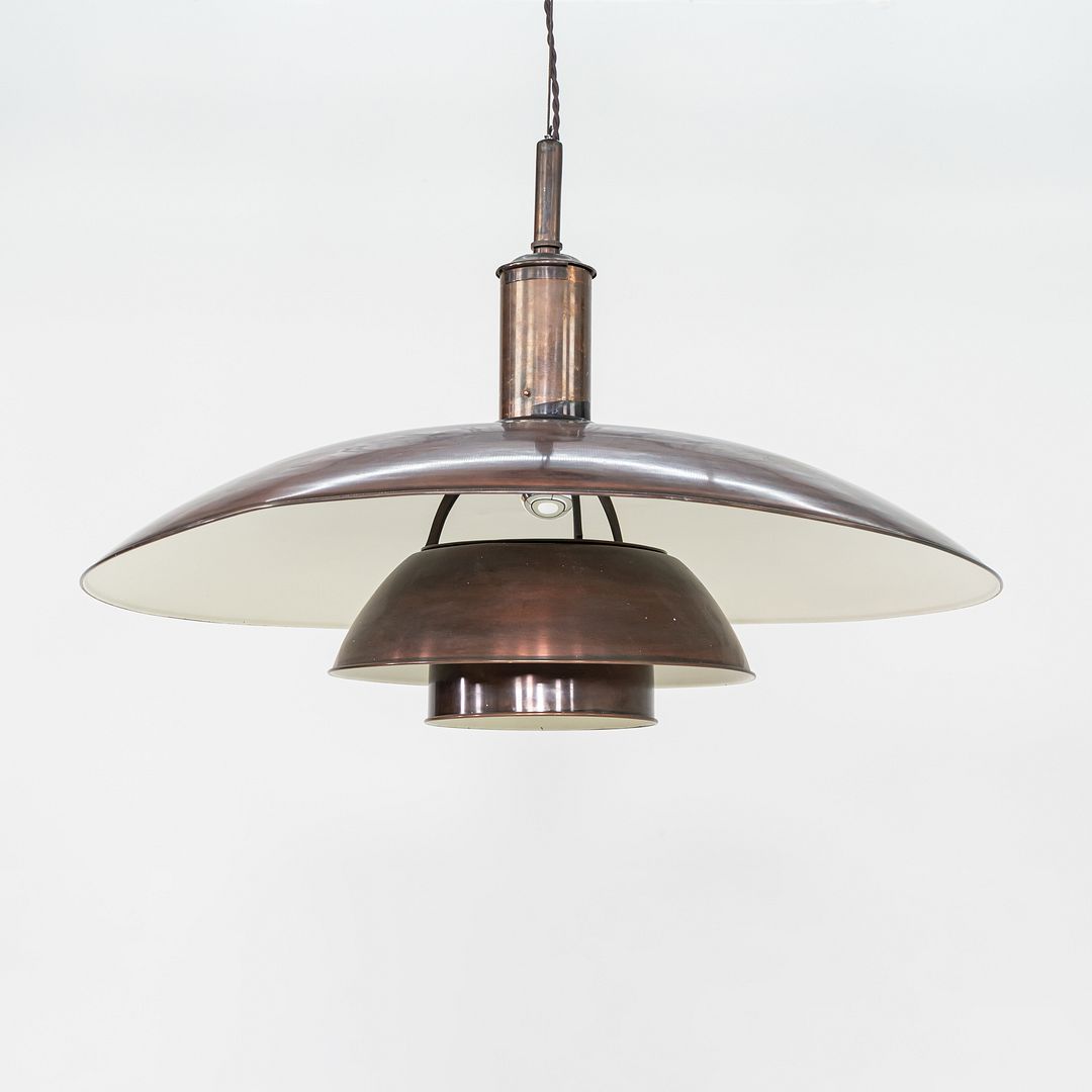 1930s Poul Henningsen Louis Poulsen Copper 'Tennis Lamp' Pendant Model PH 8/6