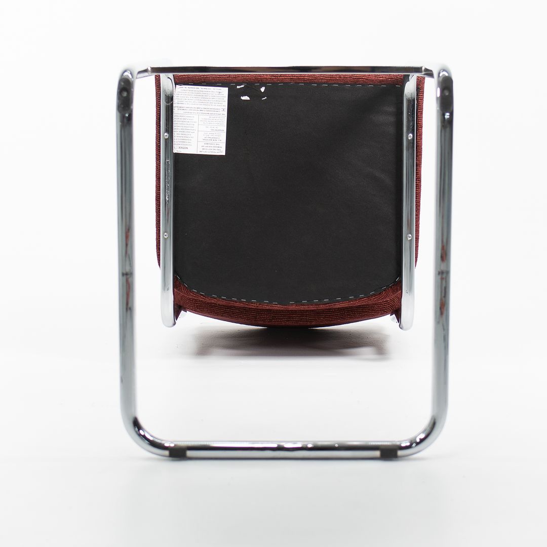 2021 Knoll Cesca Bar Stool with Upholstered Seat and Back, Model 51CH by Marcel Breuer