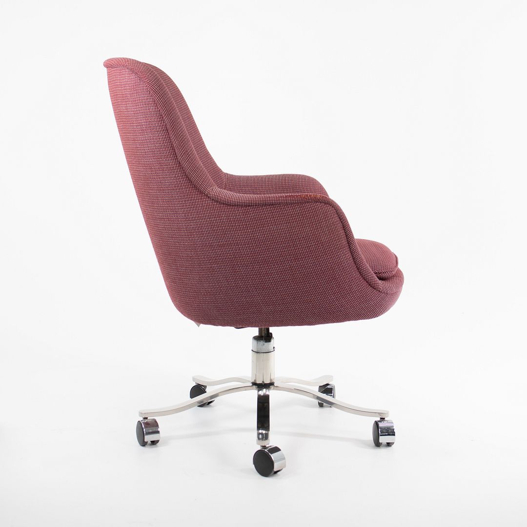 1980s Alpha High Back Bucket Desk Chair by Nicos Zographos for Zographos Designs in Fabric 5x Available