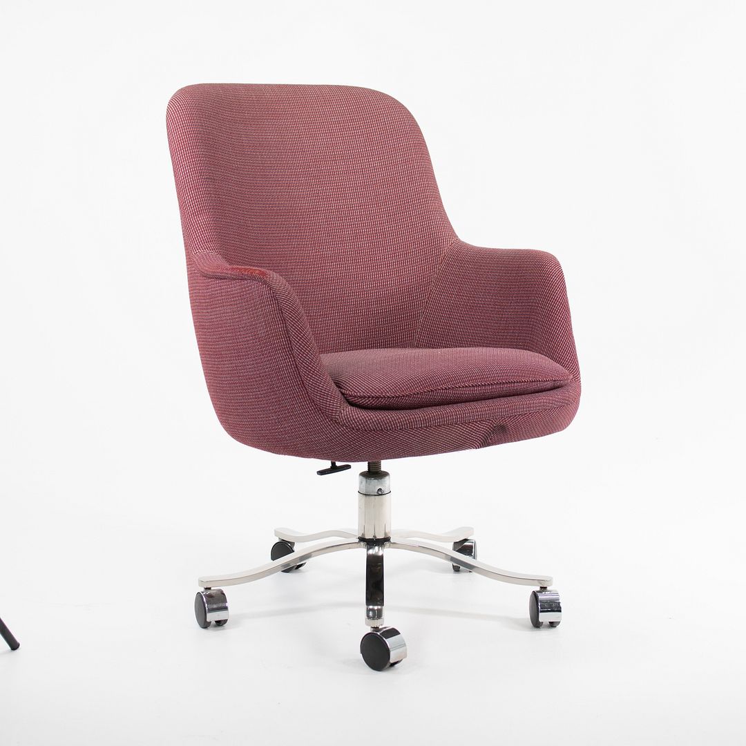 1980s Alpha High Back Bucket Desk Chair by Nicos Zographos for Zographos Designs in Fabric 5x Available