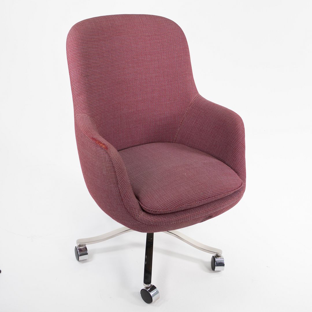 1980s Alpha High Back Bucket Desk Chair by Nicos Zographos for Zographos Designs in Fabric 5x Available