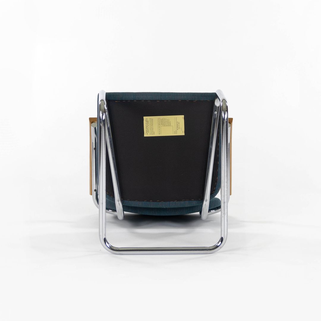 1980s Set of Four Model B64 Cesca Armchairs by Marcel Breuer for Knoll in Fabric with Oak Arms