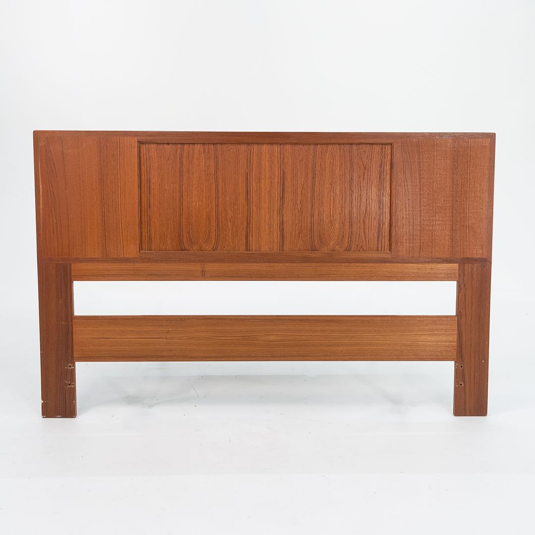1960s Teak and Cane Reversible Full Size Headboard by Arne Wahl Iversen for Falster Mobelfabrik