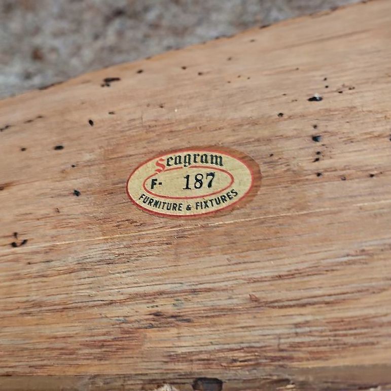 1958 Jens Risom Ebonized Oak Wood Credenza / Cabinet from Seagram Building