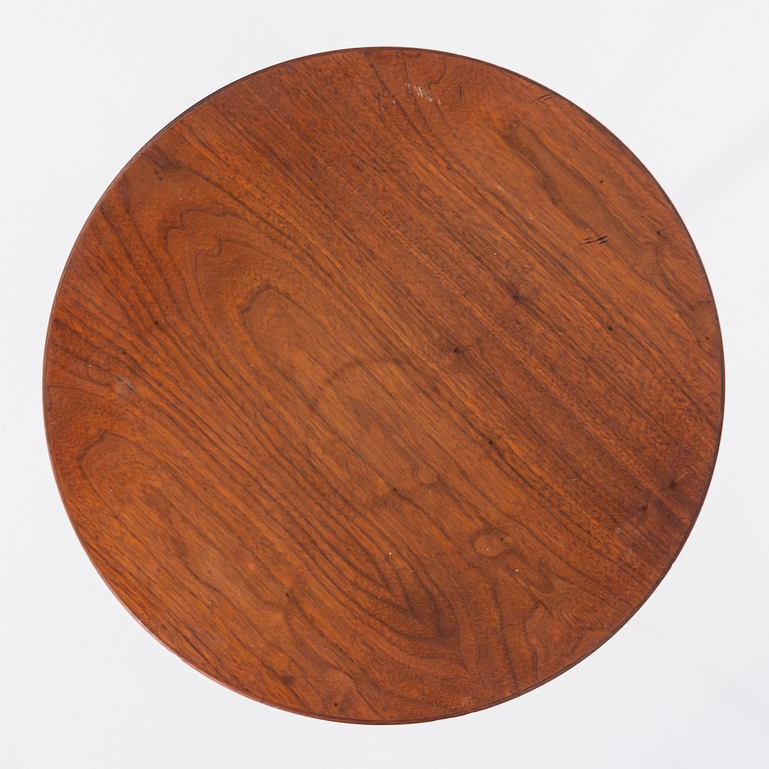 1971 Eero Saarinen for Knoll Tulip Pedestal Side Table 20" in Walnut