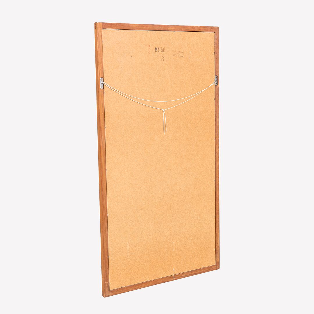 1960s Aksel Kjersgaard for Odder Mobel Danish Wall Mirror Crafted in Teak Wood