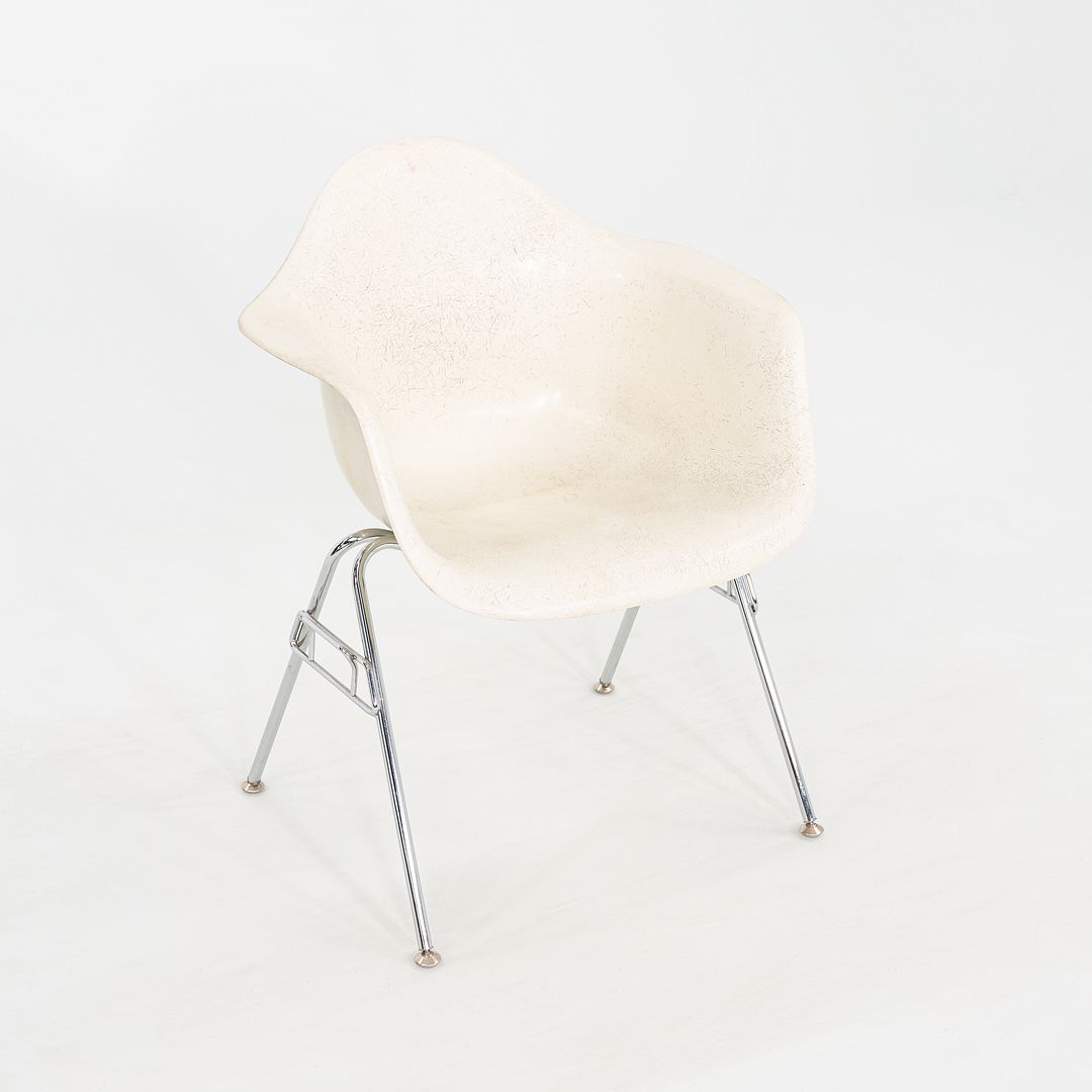1960s Herman Miller Eames Fiberglass Arm Shell (no base) in Parchment Fiberglass 45x Available