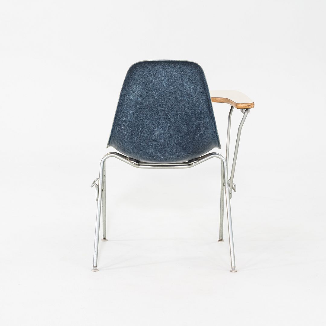 1970s Herman Miller Eames Molded Fiberglass Side Chair Navy Blue 24x Available