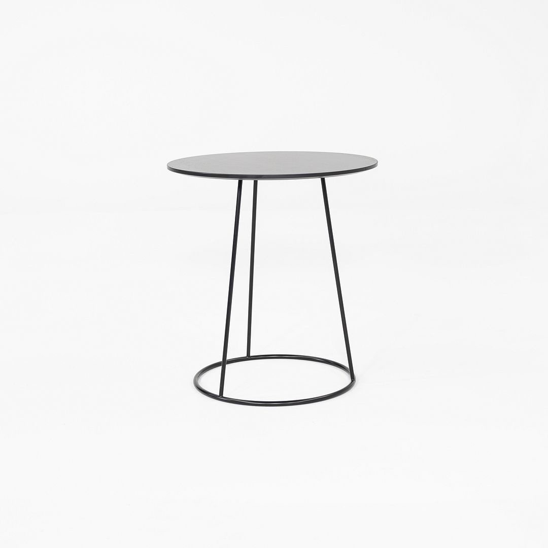 2019 Pair of Monica Forster for Swedese Breeze Side Tables in Black Wood 18 in