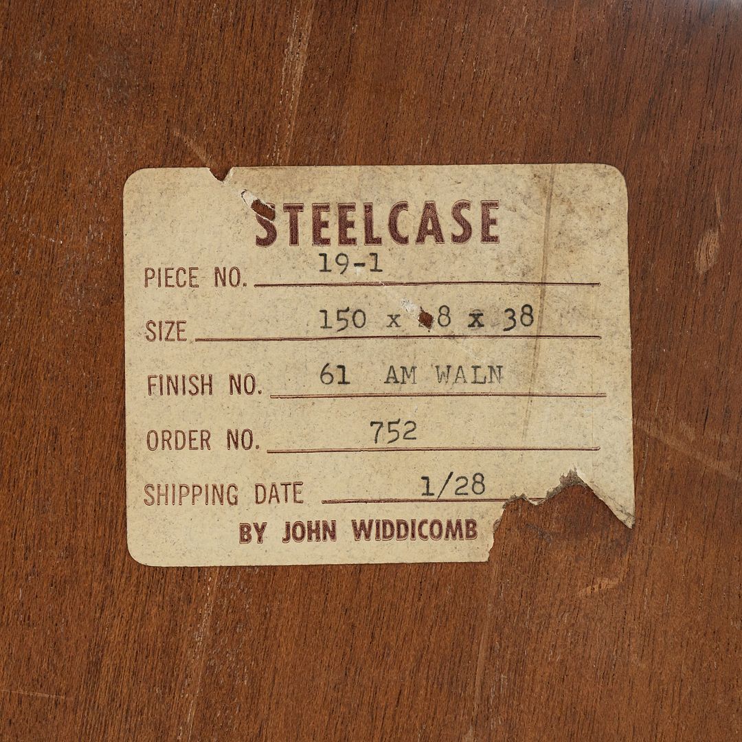 1970s 12.5ft John Widdicomb Conference Table in Walnut with Chromed Steel Legs