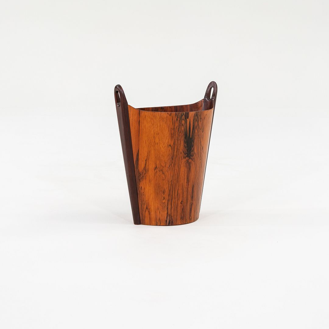 1963 Brazilian Rosewood Waste Basket Einar Barnes for P.S. Heggen Made in Norway