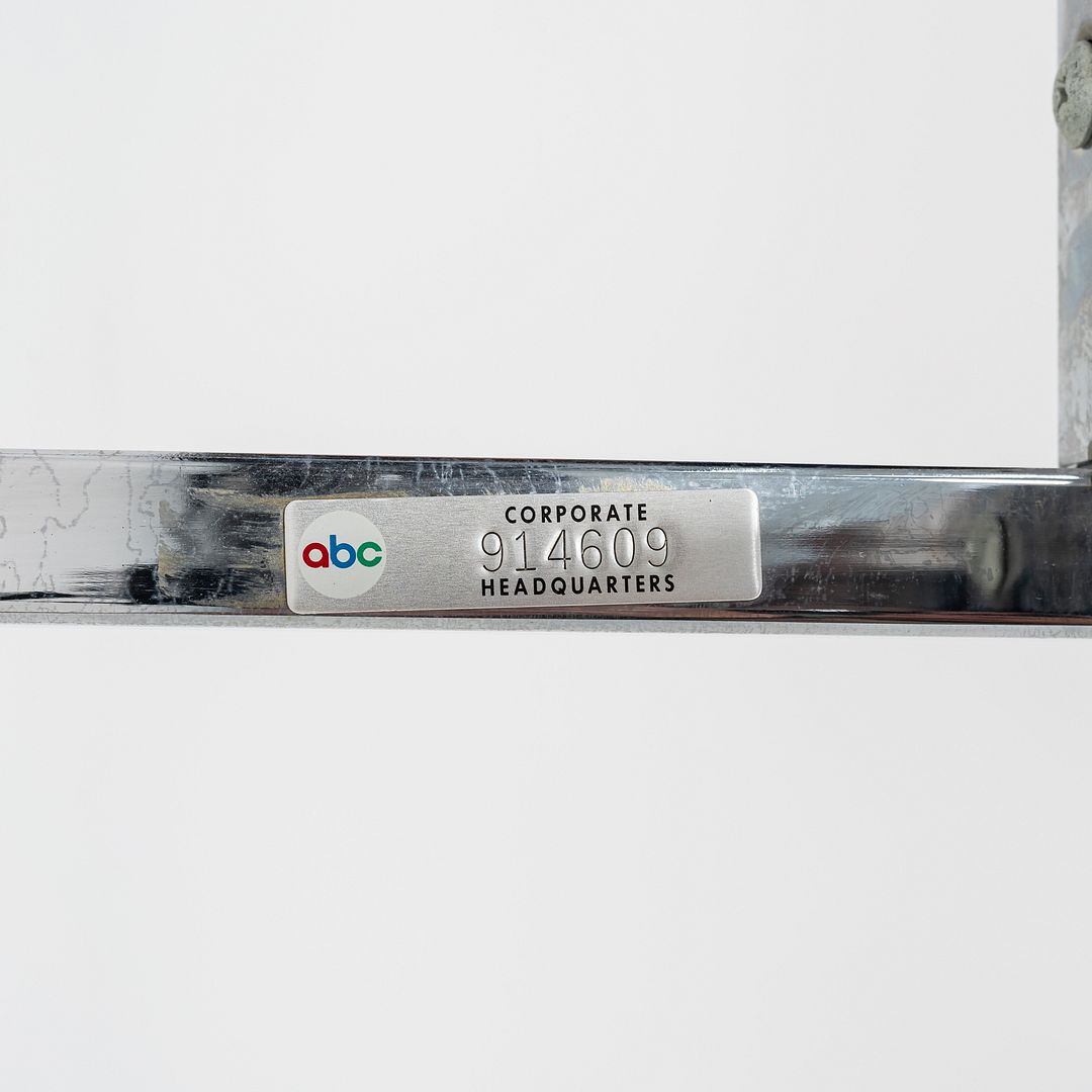 1990s Florence Knoll Side / End Table w/ Glass Top 26x26x14 Inches 6+ Available