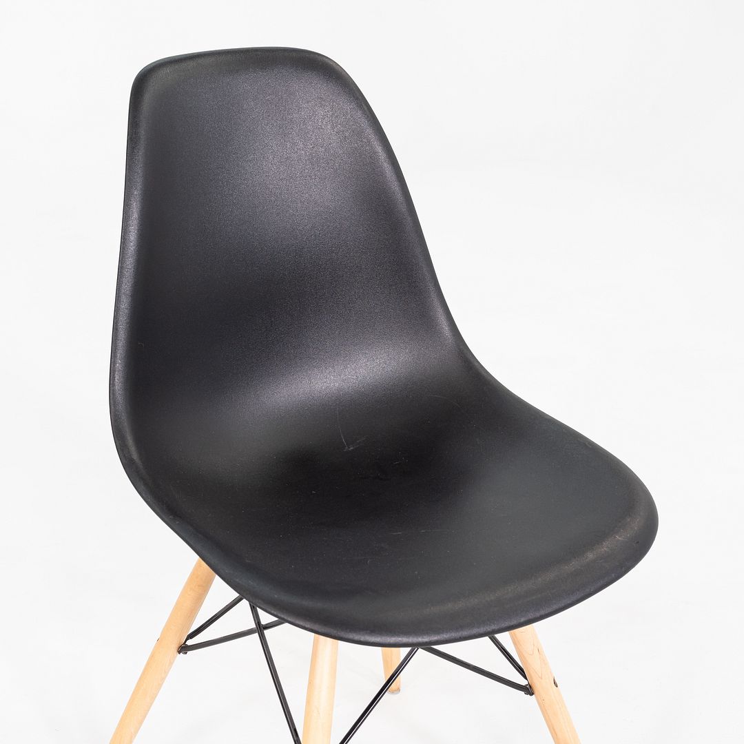 2012 Herman Miller Eames DSW Plastic Side Chair with Eiffel Tower Base 5x Avail