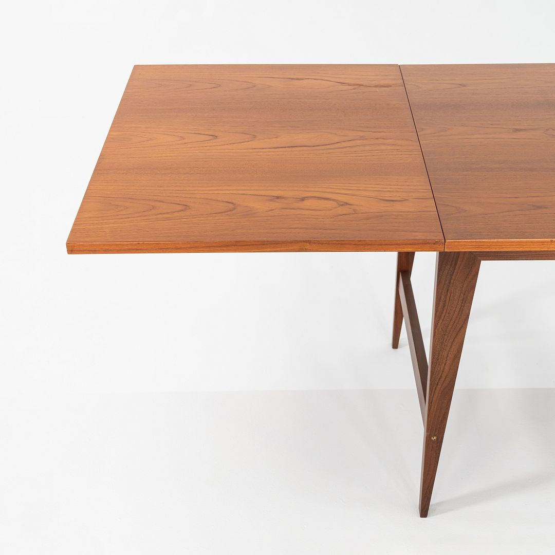 1960s Poul Cadovius Cado Dining Table in Teak with Two Leaves 94x32x29 inches