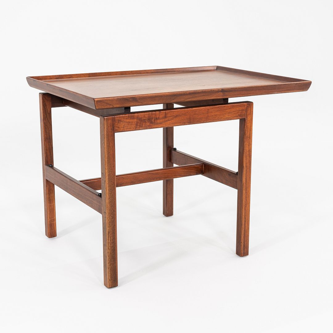 1970s Jens Risom Designs Side / End Table Comprised of Walnut 21x30x22 inches