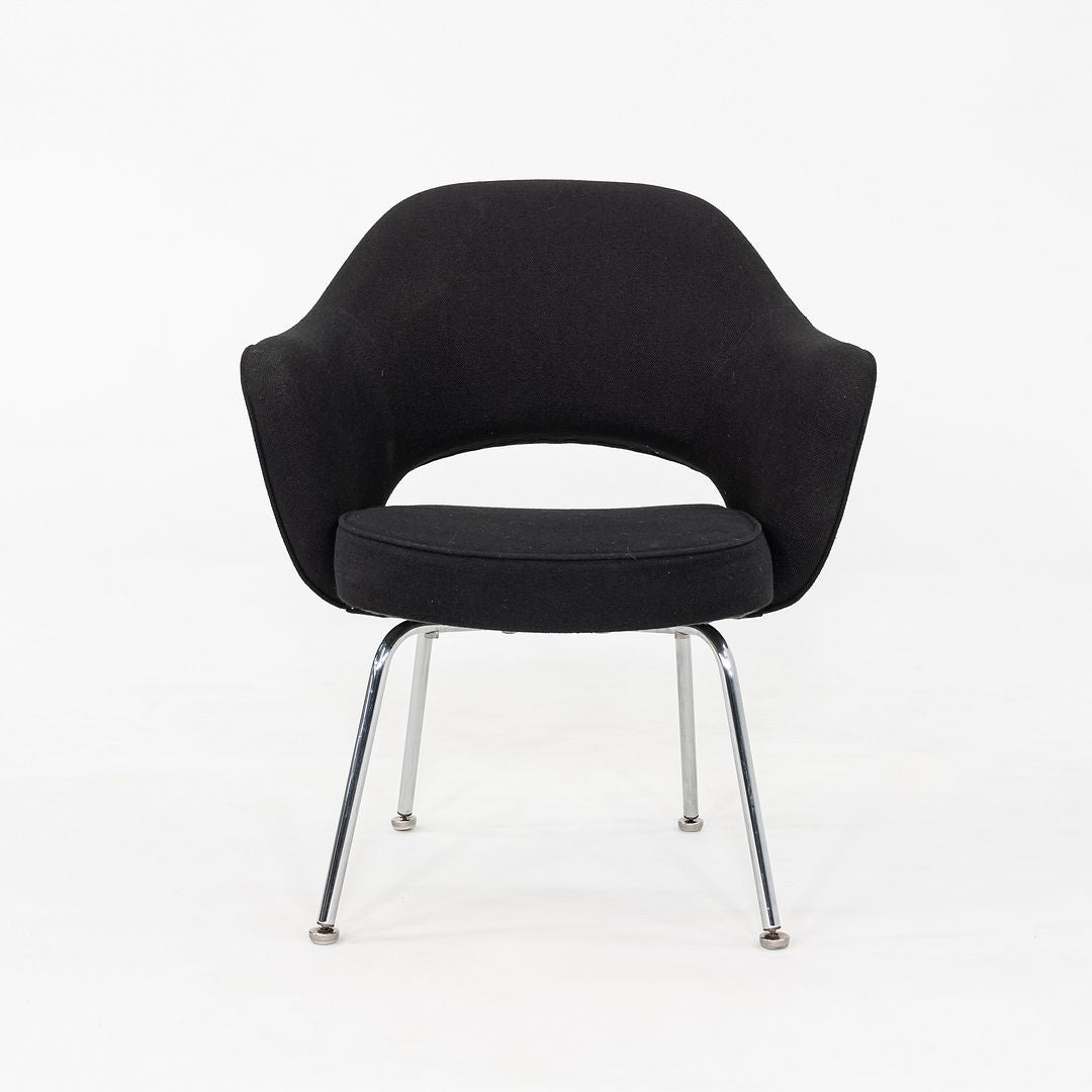 1960s Eero Saarinen for Knoll Dining Arm Chair in Grey Hopsack 8x Available